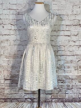 mac & jac darling dress in metallic animal print